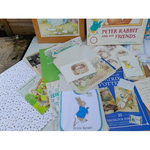 169 - World of Beatrix Potter and Peter Rabbit collectables : Large array of New old stock stationary, sta... 