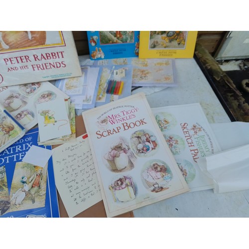 169 - World of Beatrix Potter and Peter Rabbit collectables : Large array of New old stock stationary, sta... 