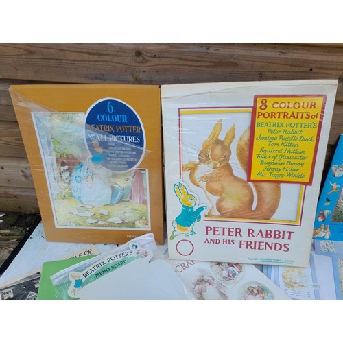 169 - World of Beatrix Potter and Peter Rabbit collectables : Large array of New old stock stationary, sta... 