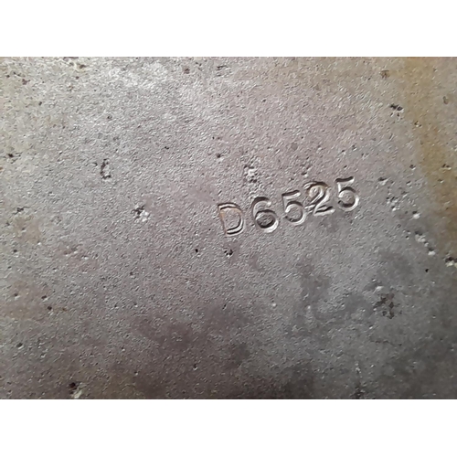 35 - Vintage railway shed plate probably pertaining to previous lot note differing die mark