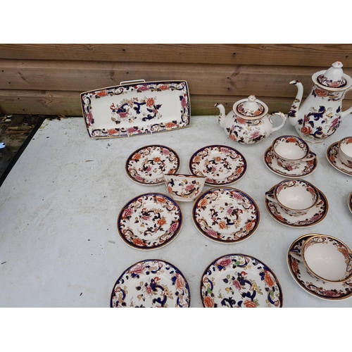 45 - Masons Mandalay tea ware, sandwich plate etc. in good order, some light crazing