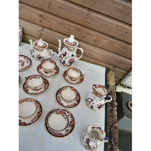 45 - Masons Mandalay tea ware, sandwich plate etc. in good order, some light crazing