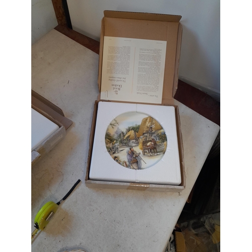 80 - Royal Doulton collectors plates x 3 boxed with certs.