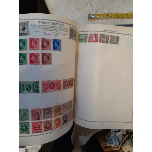 83 - 2 x sparsely filled albums of 20th century stamps of the world