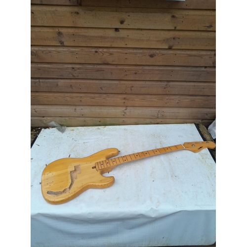 89 - Vintage 5 string bass guitar body only suitable for restoration or re purposing