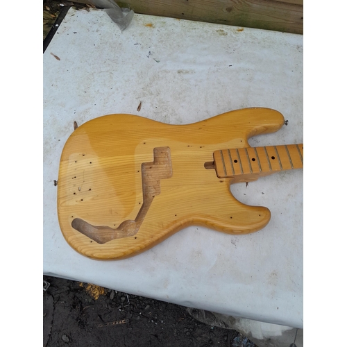 89 - Vintage 5 string bass guitar body only suitable for restoration or re purposing