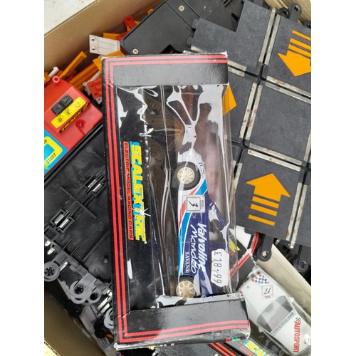 92 - Scalextric in box of issue with two boxed cars