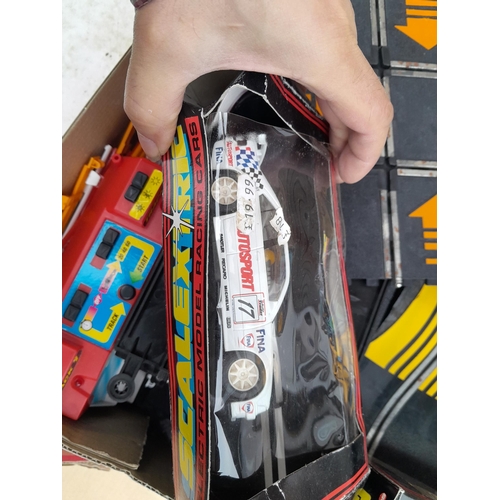 92 - Scalextric in box of issue with two boxed cars