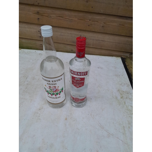 151 - Bottle of Ouzo & Vodka