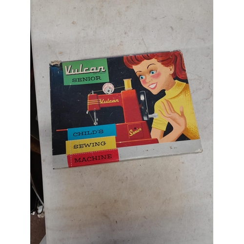 163 - Vintage boxed Vulcan Senior sewing machine