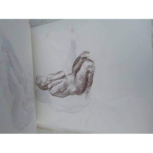 197 - Sketchbook full of mainly Life Studies in charcoal by Claudine Bowie