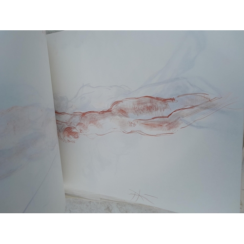 197 - Sketchbook full of mainly Life Studies in charcoal by Claudine Bowie