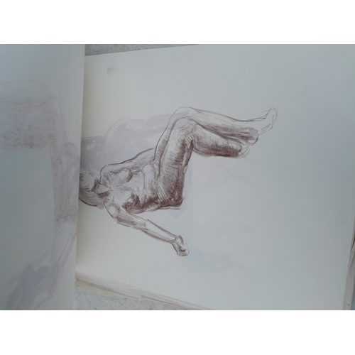 197 - Sketchbook full of mainly Life Studies in charcoal by Claudine Bowie