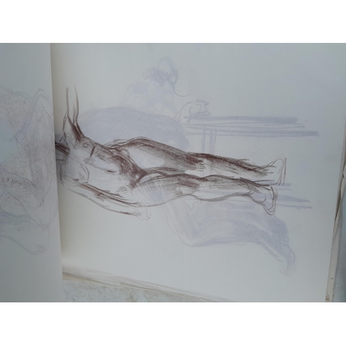 197 - Sketchbook full of mainly Life Studies in charcoal by Claudine Bowie