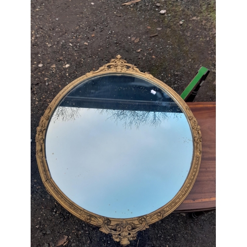 225 - Pair of Victorian gilt gesso wall mirrors, some losses