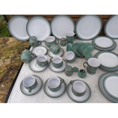 253 - Large amount of Denby dinnerware, 3 patterns in all 1 x chipped mug rest in good order