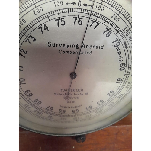 260 - Early 20th century T Wheeler Surveying Aneroid barometer