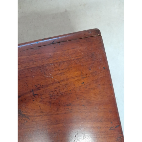 264 - Victorian mahogany damaged work box for restoration