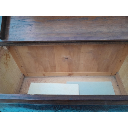 295 - Vintage oak blanket box