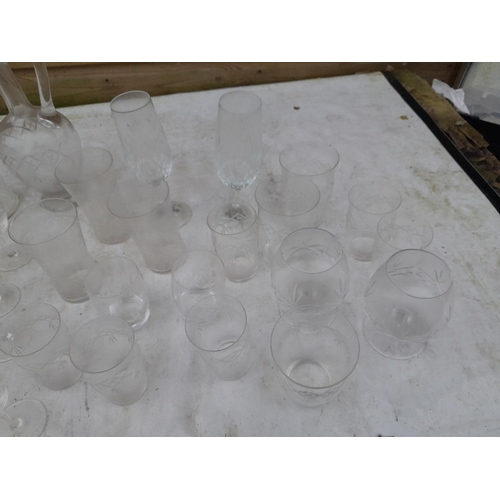 303 - Collection of assorted cut glassware