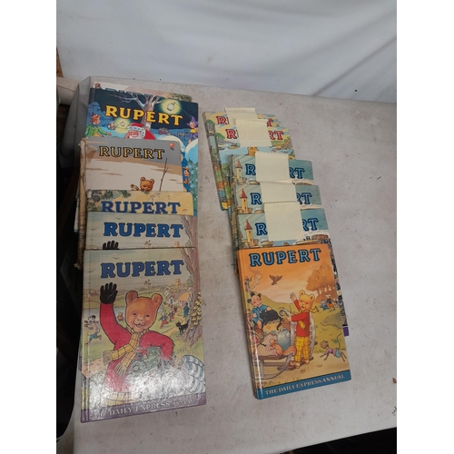 304 - Various Rupert Bear Annuals from 1970s onwards