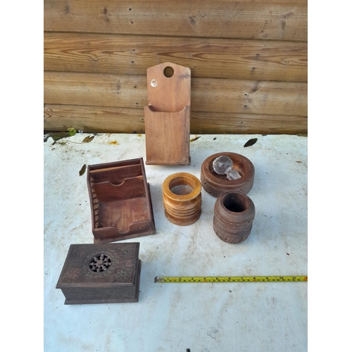 336 - assorted wooden ware