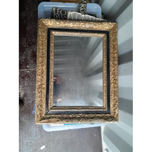 352 - Late Victorian gilt and gesso wall mirror