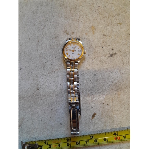 Ladies Tissot PR 50 wristwatch watch with stainless steel