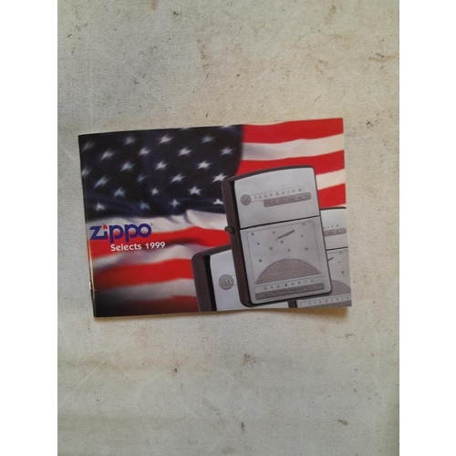 856 - Zippo lighter catalogue booklet 1999