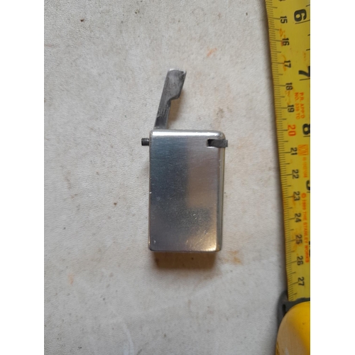 867 - Vintage chrome plate lighter from the 1930's with flip top action, no makers mark