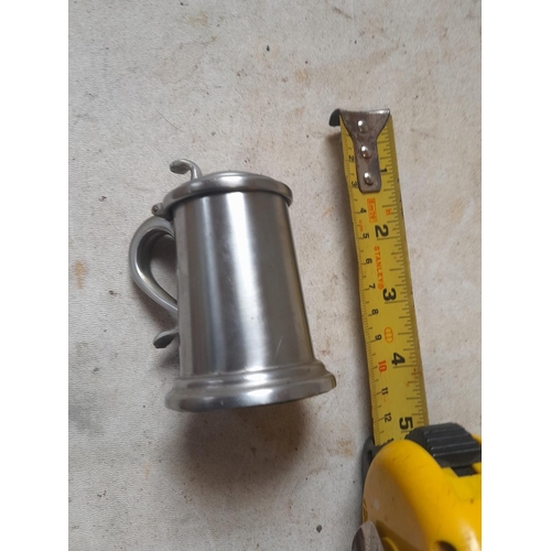 953 - Dunhill Tankard lighter in brushed metal finish from the 1950s