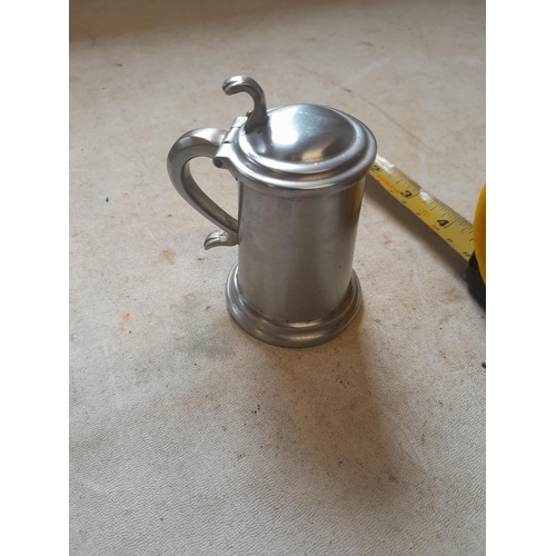 953 - Dunhill Tankard lighter in brushed metal finish from the 1950s