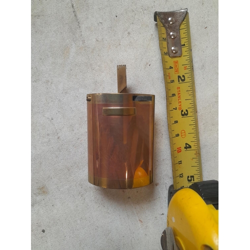 955 - Trench art style copper and brass lighter