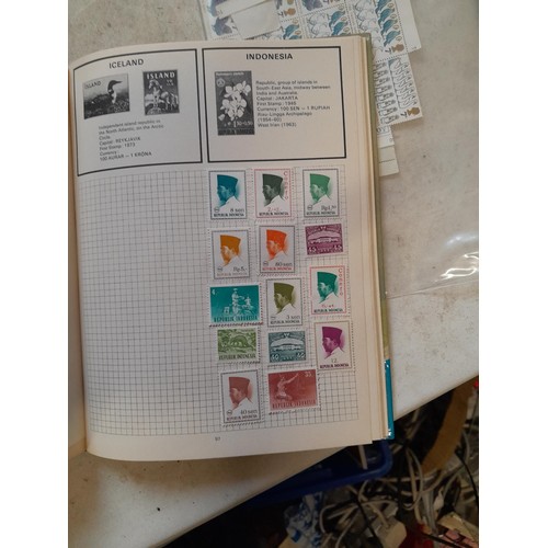 23 - Collection of 20th century stamps of the world mounted in 2 x albums, loose mint and used stamps