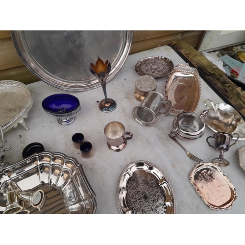 99 - Assorted silver plated ware