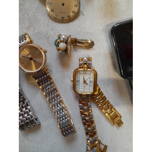 138 - Vintage and modern wristwatches, spares repairs and costume jewellery