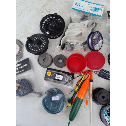 146 - Fishing interest : fly fishing reel cartridges, floats some new old stock