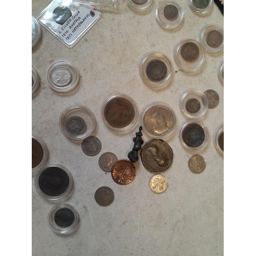 159 - Coins : fantasy coins included among GB base metal and other coins