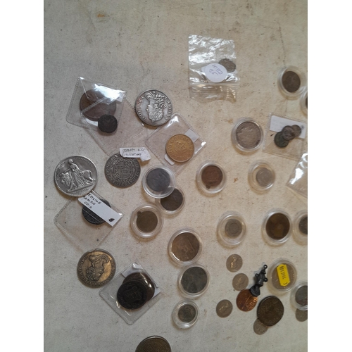 159 - Coins : fantasy coins included among GB base metal and other coins