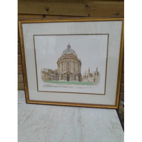 305 - Ltd Edition  print : Radcliffe Camera building in Oxford [now part of the Bodleian Library] by David... 