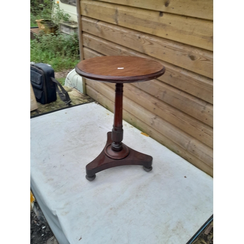 307 - Small furniture : retro coffee table,  baize top card table, folding tray top table & mahogany wine ... 