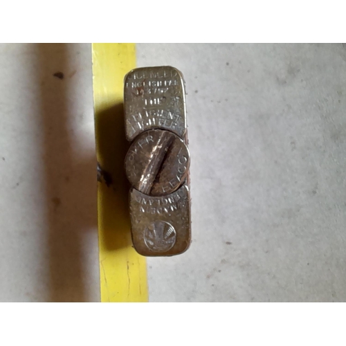 661 - Parker Beacon lift arm lighter from the 1920s with lizard skin cover jacket British Patent, made in ... 