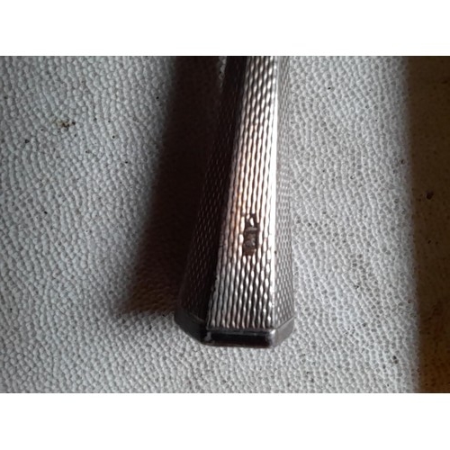 669 - Dunhill silver cigarette holder, early example with NO ejector mechanism with original mouth piece 7... 