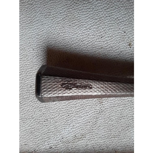 669 - Dunhill silver cigarette holder, early example with NO ejector mechanism with original mouth piece 7... 