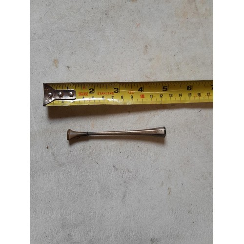 669 - Dunhill silver cigarette holder, early example with NO ejector mechanism with original mouth piece 7... 