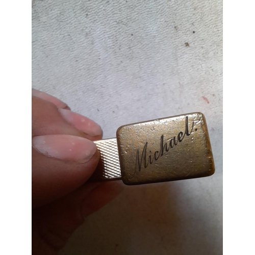 673 - Dunhill gold plated lighter retailed through Asprey & Co. Ltd New Bond Street, from the 1930s engine... 