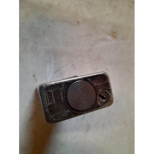 676 - Dunhill silver plated Rollalite gas lighter US Pat 16757352