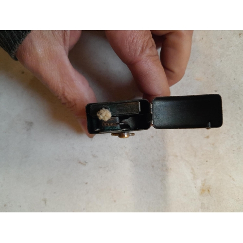681 - Very early brass lighter from early 1900s, mercury fulminate system patent 13863 Made in Germany
