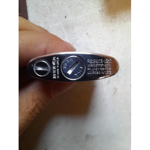 683 - Rare Ronson De Light in original box of issue lighter in near mint condition, box in fair to good co... 