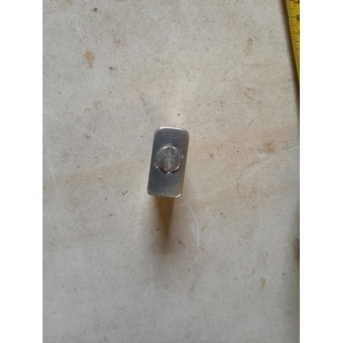 690 - Vintage chrome plate lighter from the 1930's with flip top action, no makers mark